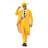 Jim Carrey Gelb Anzug Cosplay Kostüm Uniform Halloween Karneval Kostüm
